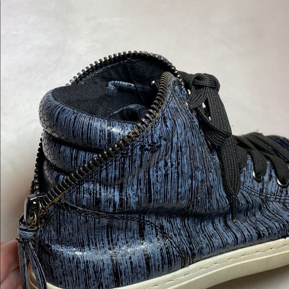 SPLENDID high top leather zipper sneakers - Picture 3 of 6